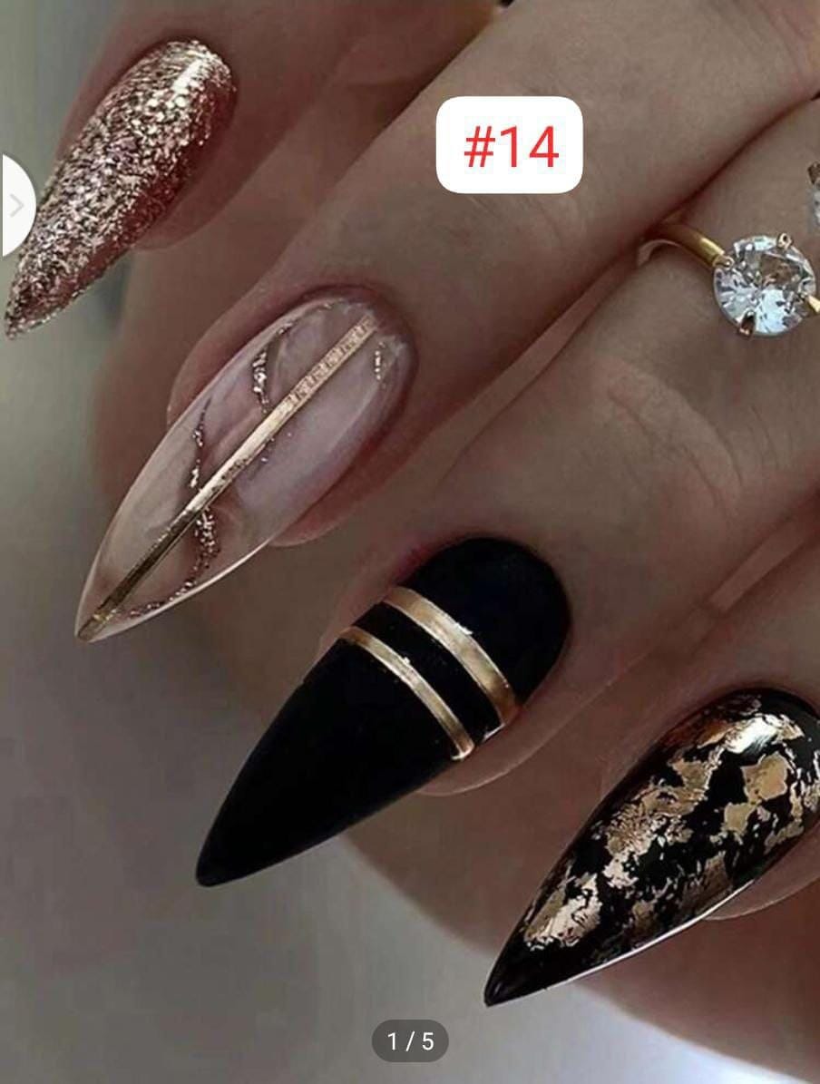 Stick on Acrylic nails -Already Painted