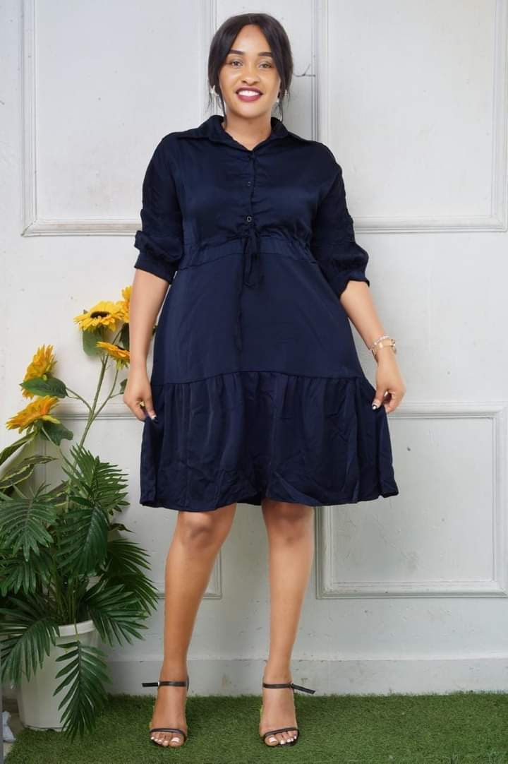 Plain casual dress