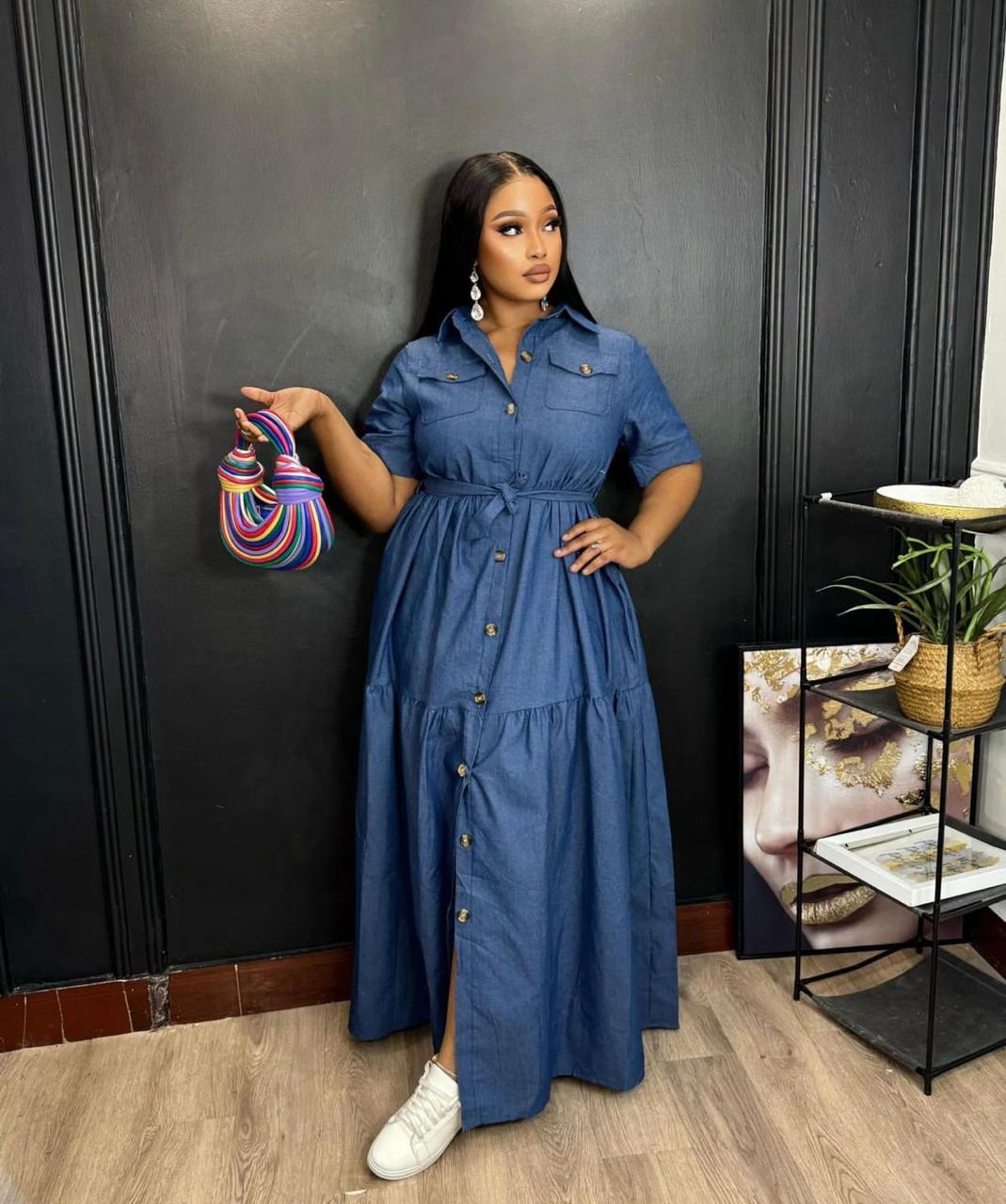 Denim Max Dress