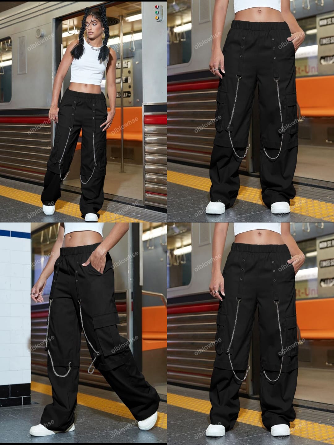 Black Cargo pants