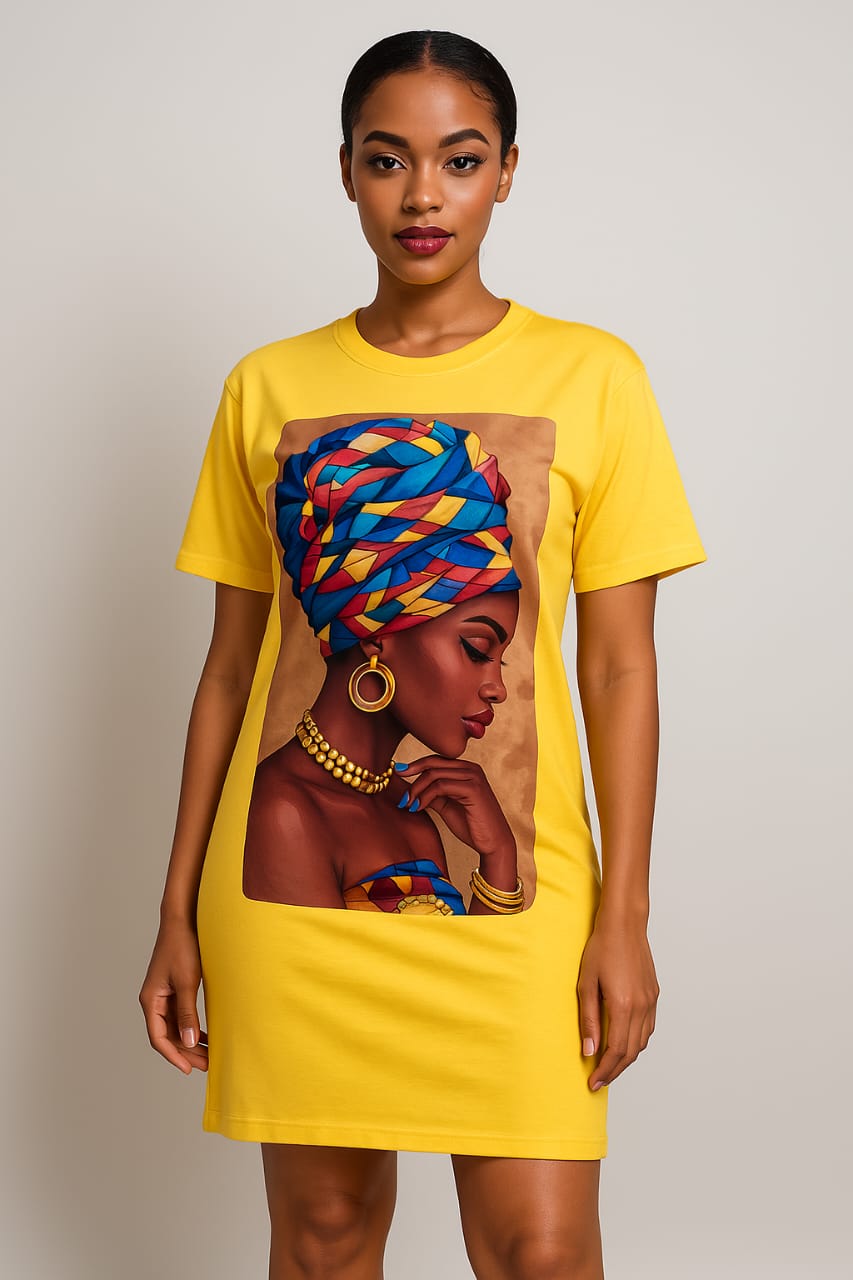 Yellow free dress