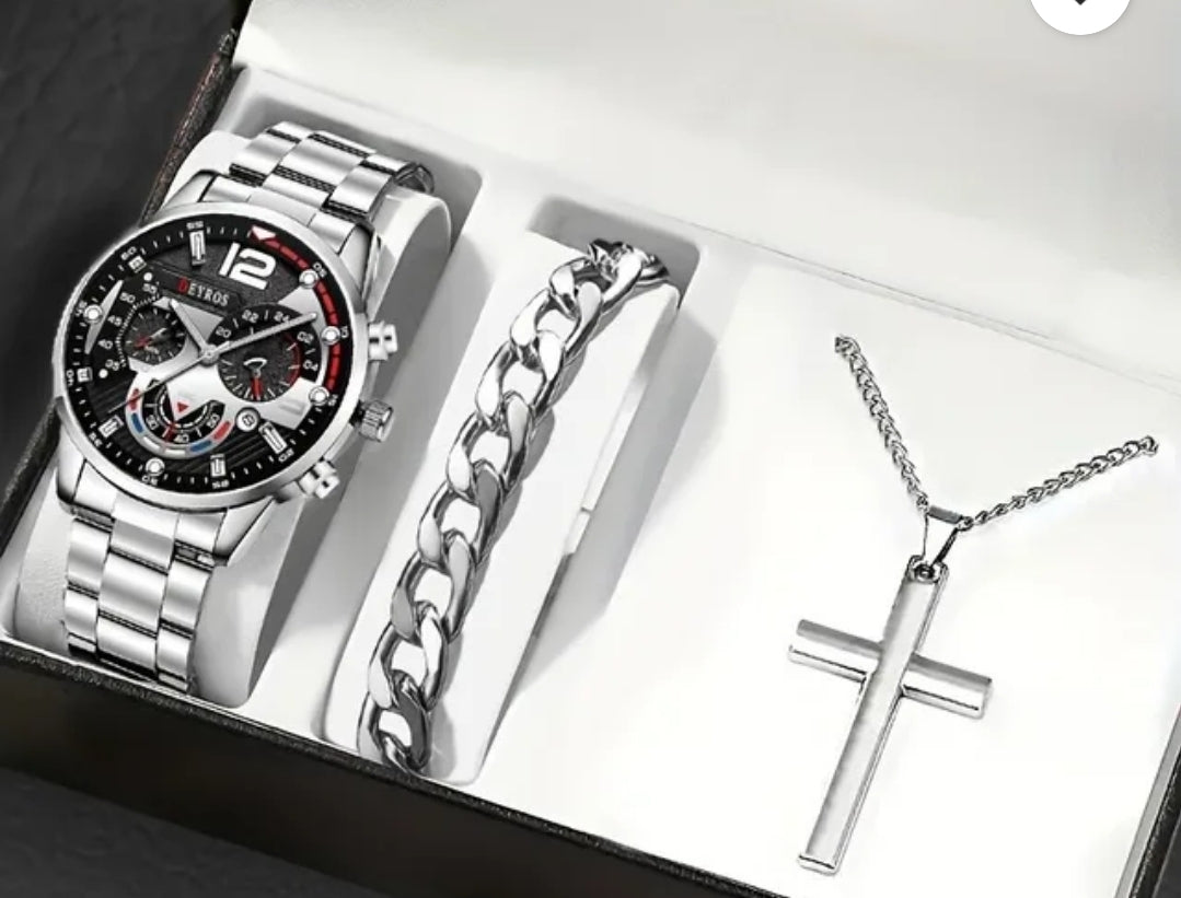 Silver bracelet watch
