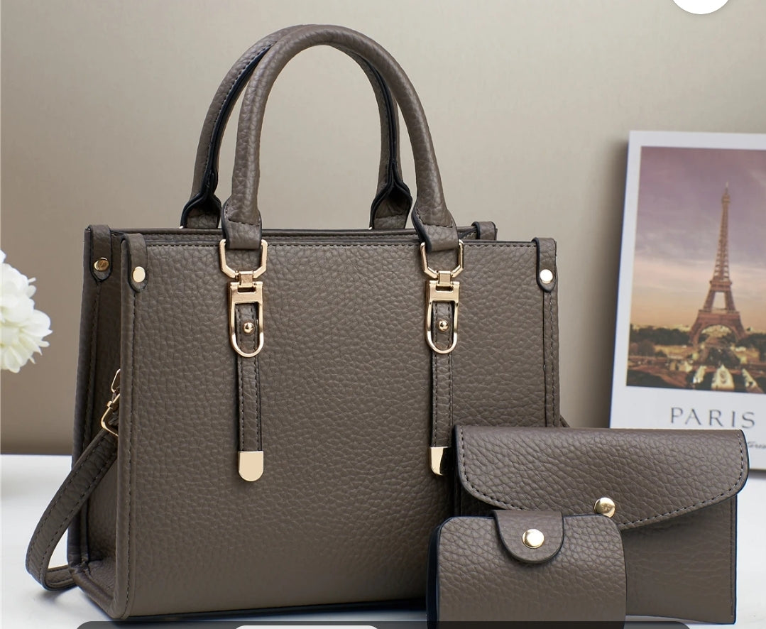 New luxury women bag set brand ladies fashion high quality PI leather bag
