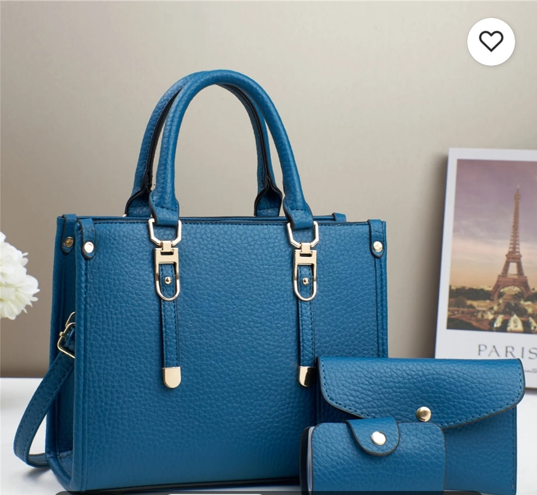 New luxury women bag set brand ladies fashion high quality PI leather bag