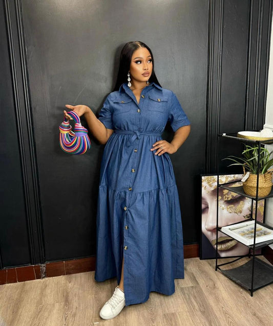 Denim Max Dress