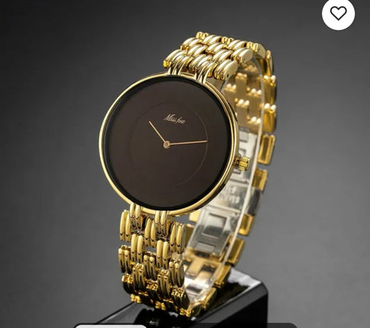 Fashion gold silver watch